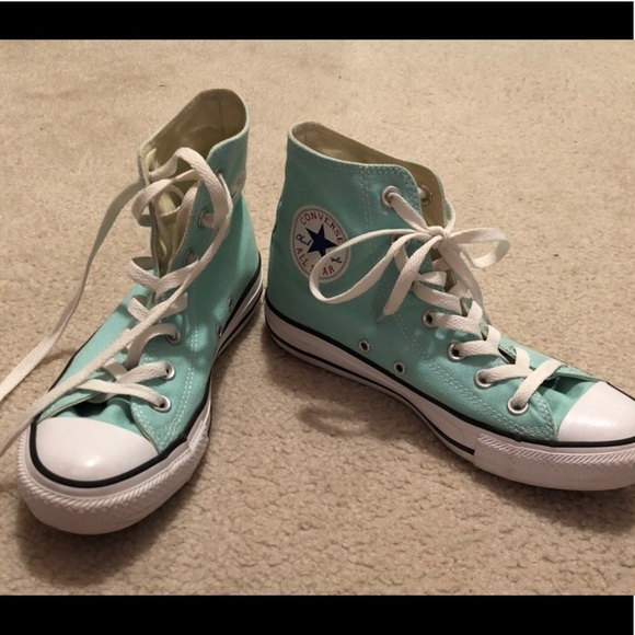 converse mint green high tops